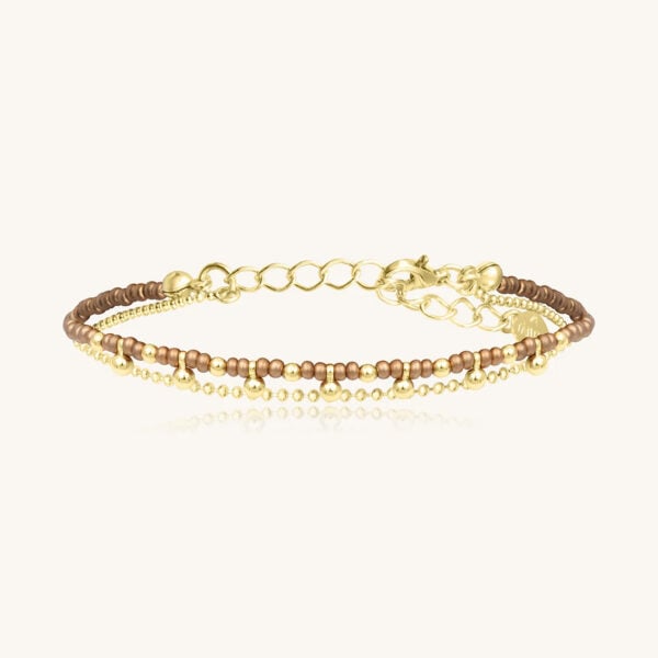 bracelet 1 tour Divine Pépite Champagne