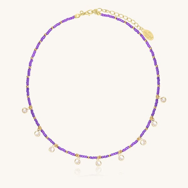 Collier Colibri ultra violet