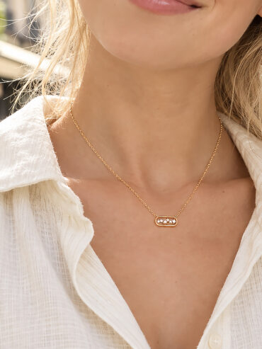 Collier fin plaqué or Bergen