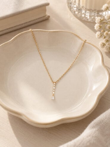 Collier fin plaqué or Valentine