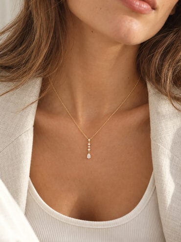Collier fin plaqué or Valentine