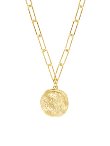 Collier médaille étoile - zoom médaille