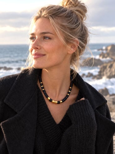 Trésors de printemps 553 Collier praia black femme - zoom