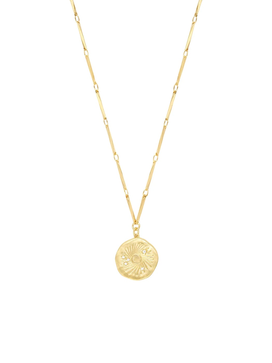 Collier médaille Soleil Léo 3 Collier médaille soleil léo doré