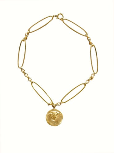Collier médaille éléphant iman