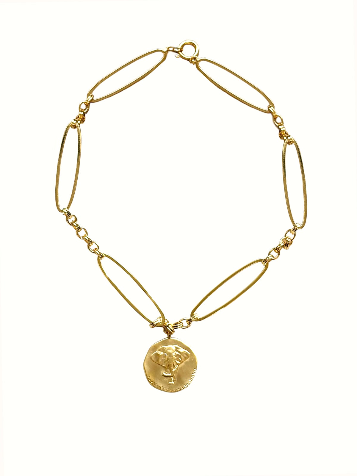 Collier Totem médaille éléphant Iman 3 Collier médaille éléphant iman