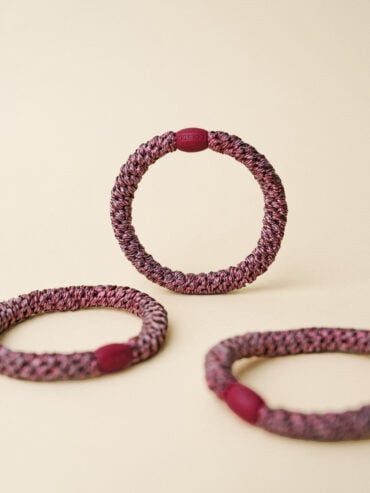 Elastique bracelet Kknekki Bois de rose Glitter