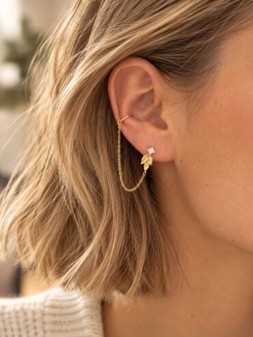 mono boucle d'oreille colomba - étoile filante - femme zoom