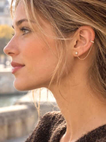Mono boucle d'oreille tahiti femme zoom