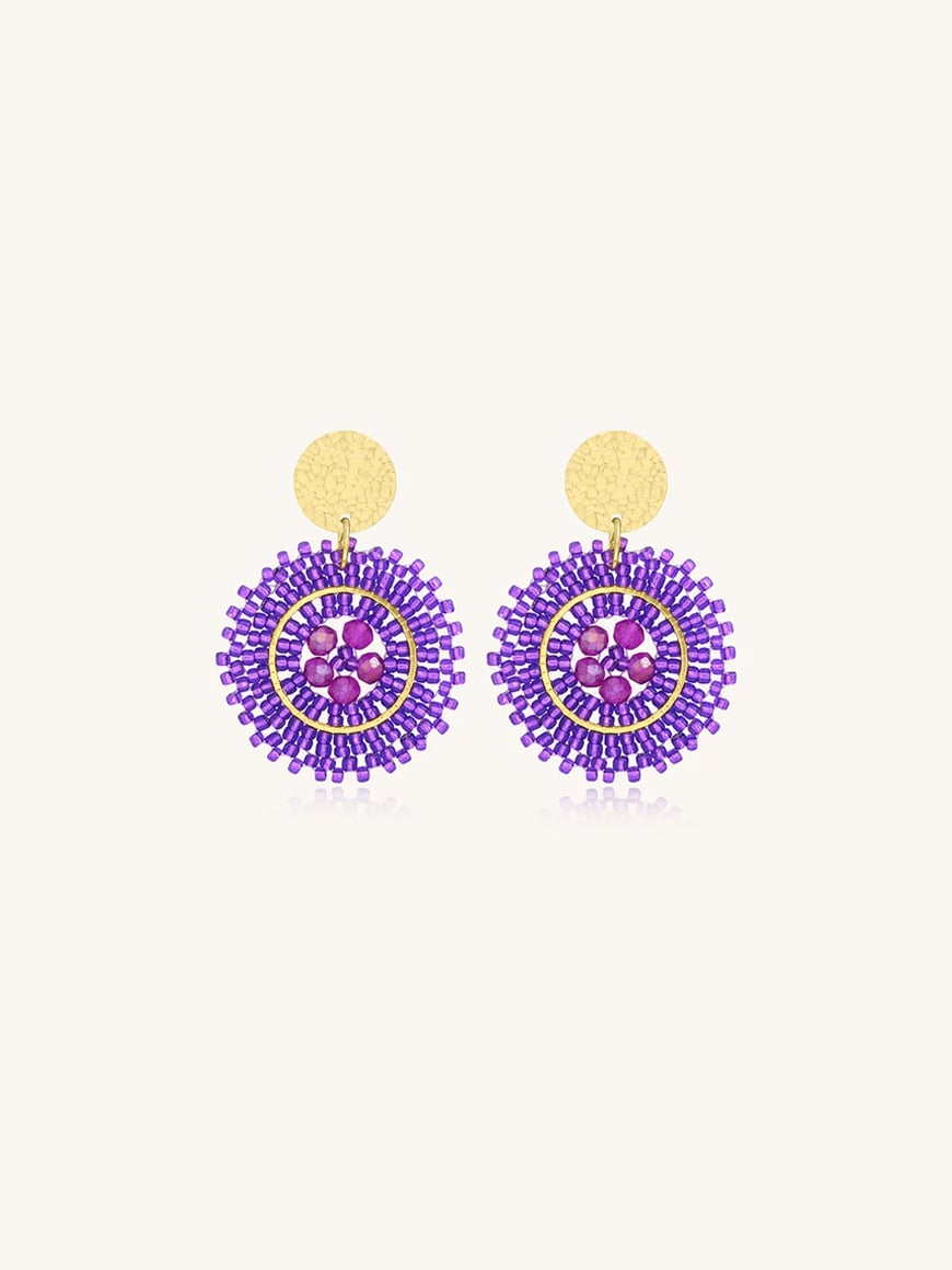 Boucles d'oreilles Baby Espagnola Ultra violet 2 Boucles d'oreilles baby espagnola ultra violet - présentation