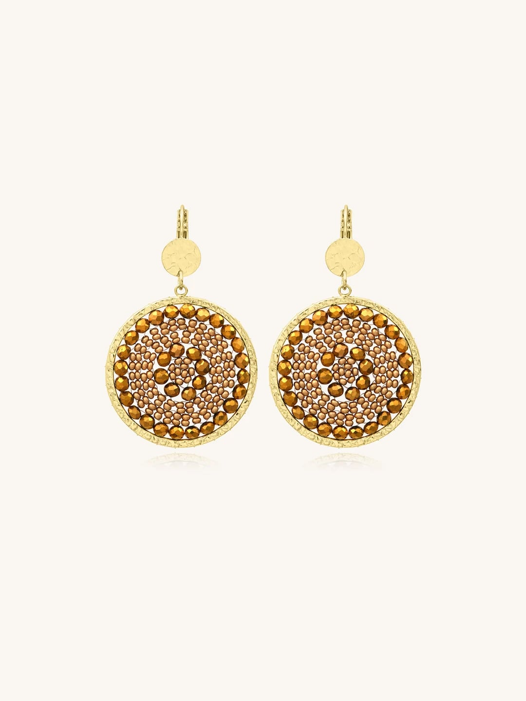 Boucles d'oreilles Solène Champagne 1 Boucles d'oreilles Solène Champagne