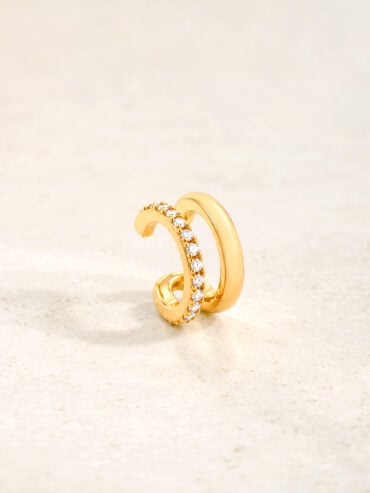 Bague d'oreille double elisa en plaqué or