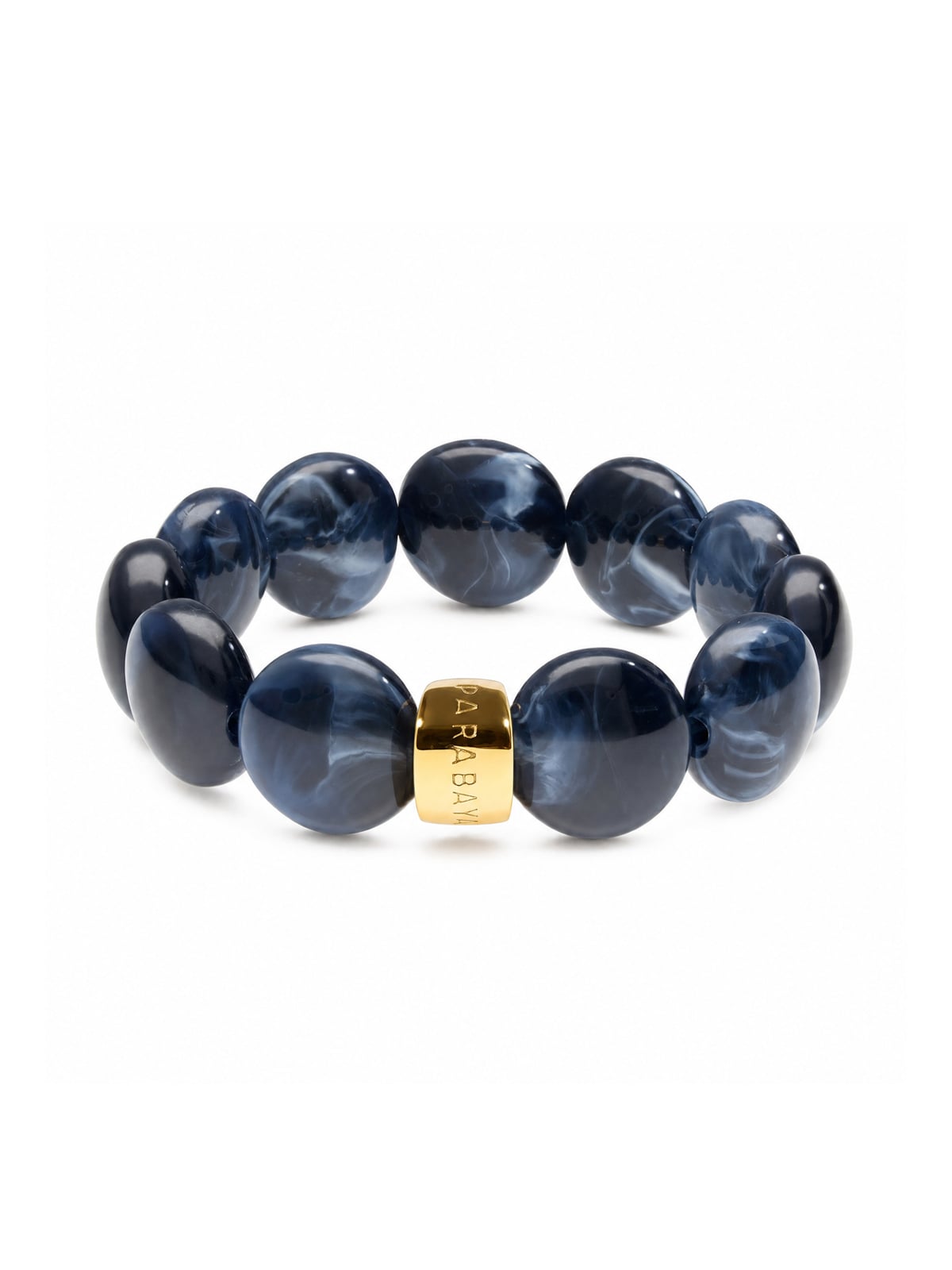 Bracelet Bombom Bleu Minuit 1 Bracelet boules bleu minuit - bracelet Bombom