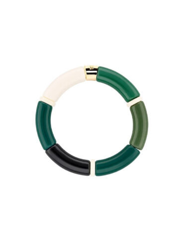 Bracelet Pipocas 1 ligne vert selva