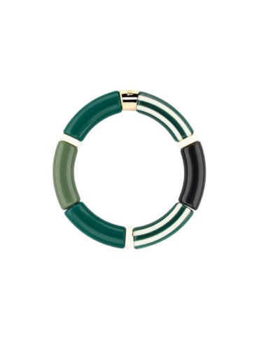 Bracelet Pipocas 2 ligne vert selva