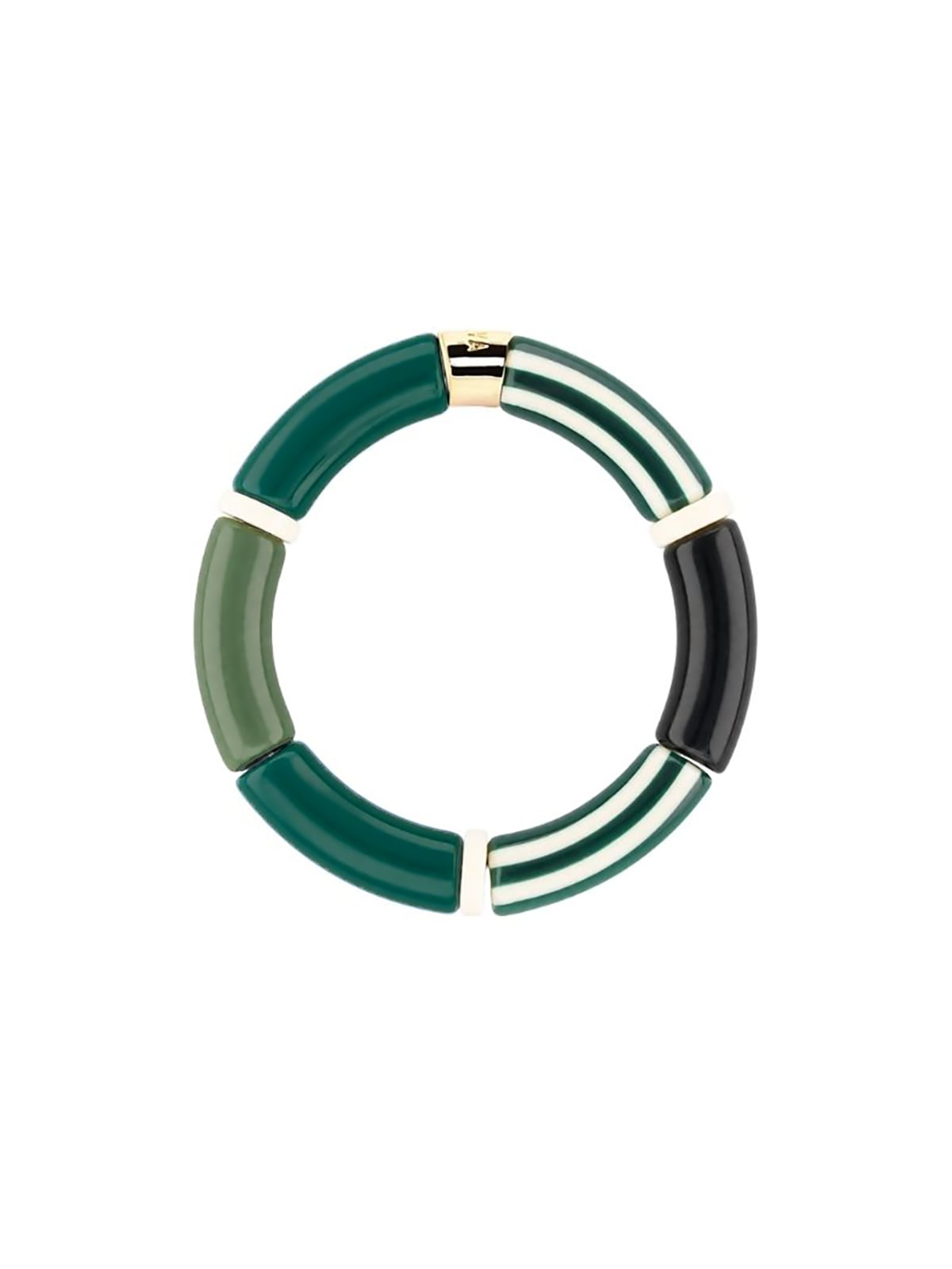 Bracelet Pipoca Ligne vert Selva 3 Bracelet Pipocas 2 ligne vert selva