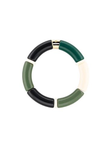 Bracelet Pipocas 3 ligne vert selva