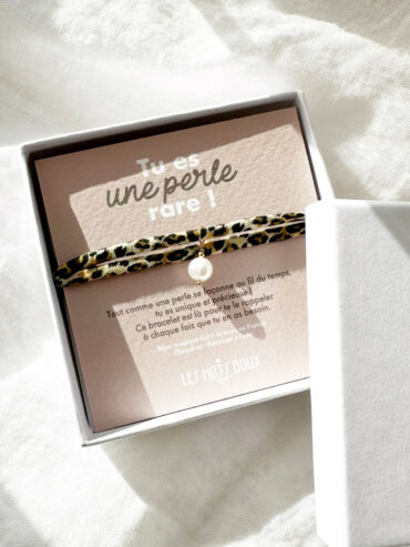 Bracelet perle rare - écrin