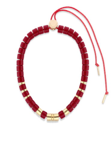 Trésors de printemps 554 Collier praia grenat