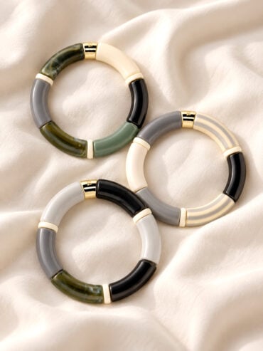 Bracelets Pipocas ligne Grey Jungle