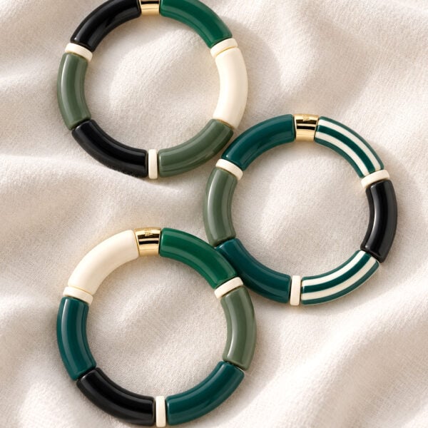 Bracelets Pipocas ligne vert selva