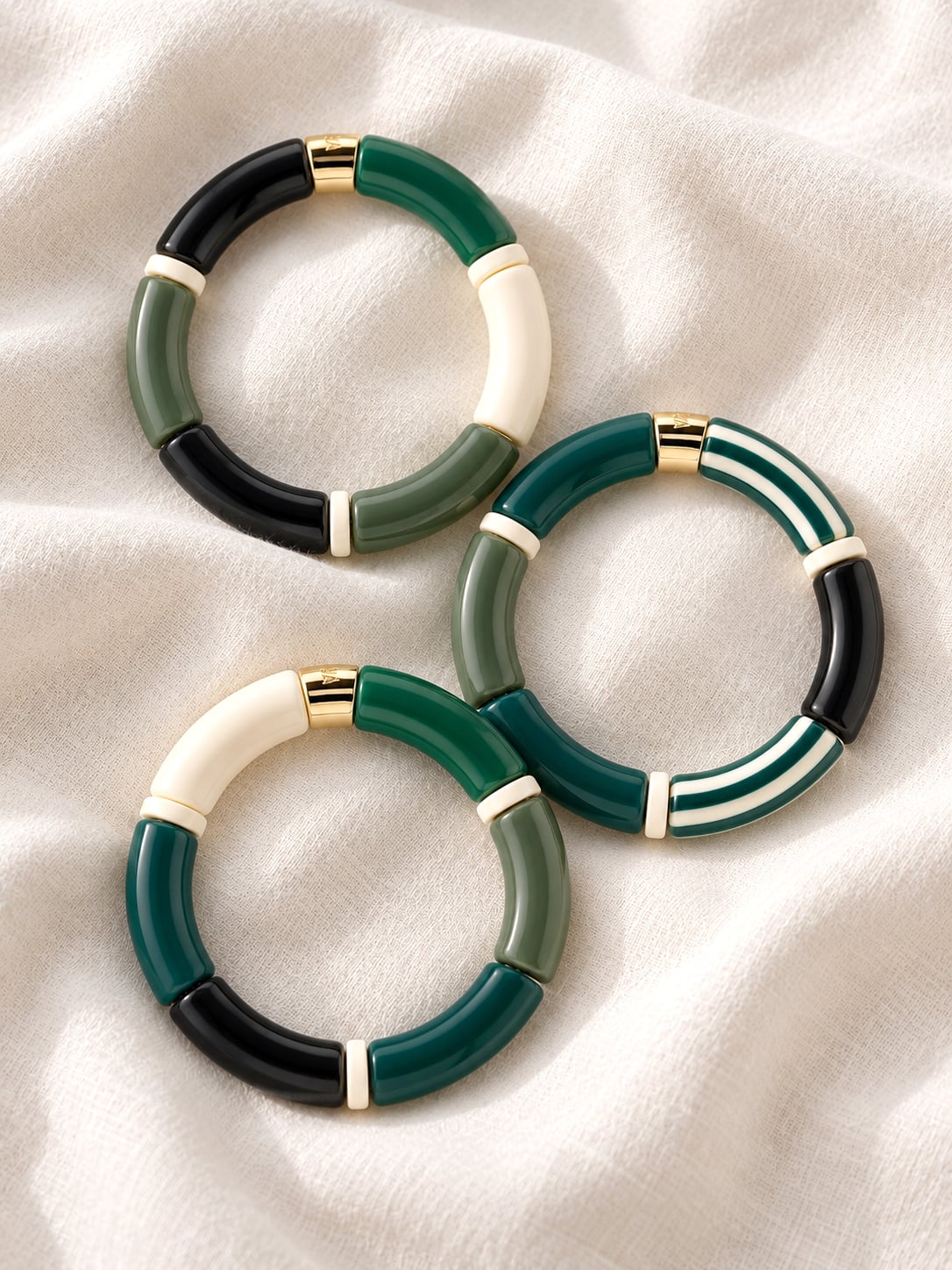 Bracelet Pipoca Ligne vert Selva 1 Bracelets Pipocas ligne vert selva