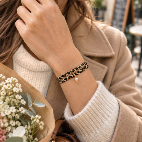 Bracelet perle rare femme